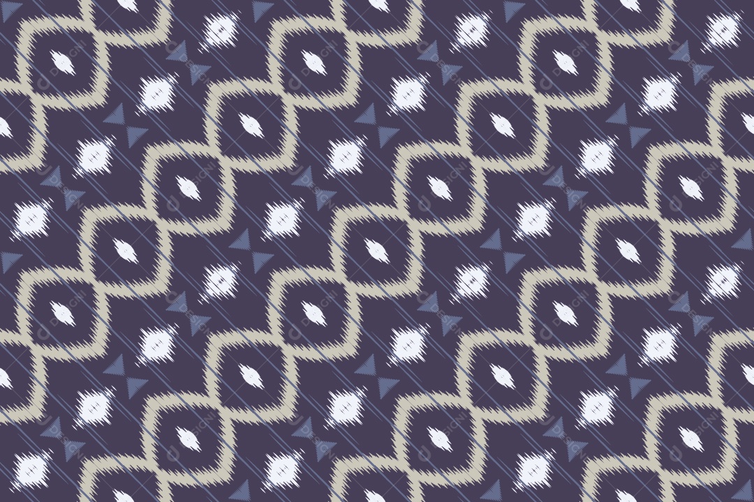 Tecido de Seda Tradicional Padrão Sem Costura Ilustração Vetor EPS