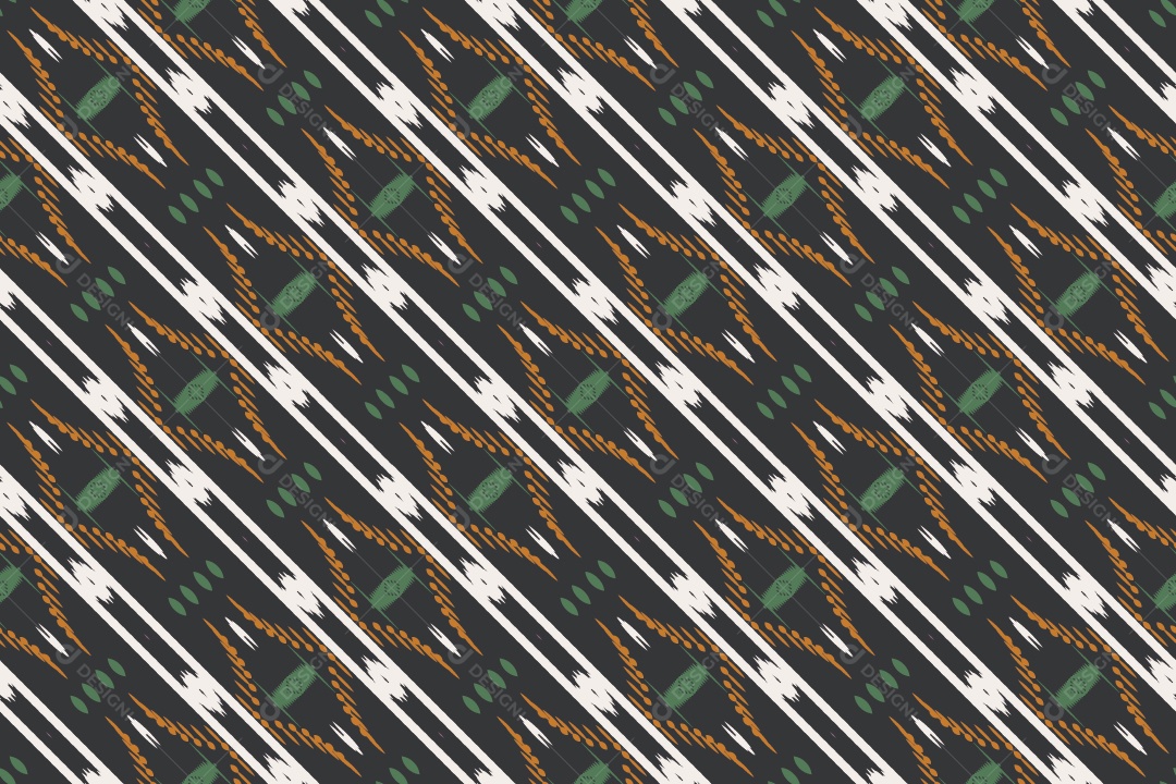 Tecido de Seda Tradicional Padrão Sem Costura Ilustração Vetor EPS