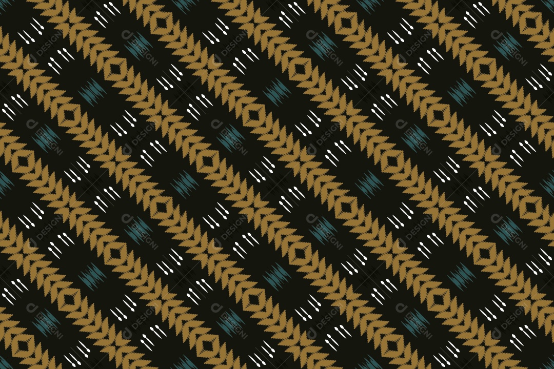 Tecido de Seda Tradicional Padrão Sem Costura Ilustração Vetor EPS