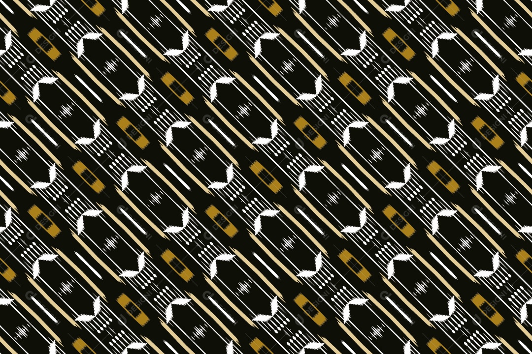 Tecido de Seda Tradicional Padrão Sem Costura Ilustração Vetor EPS