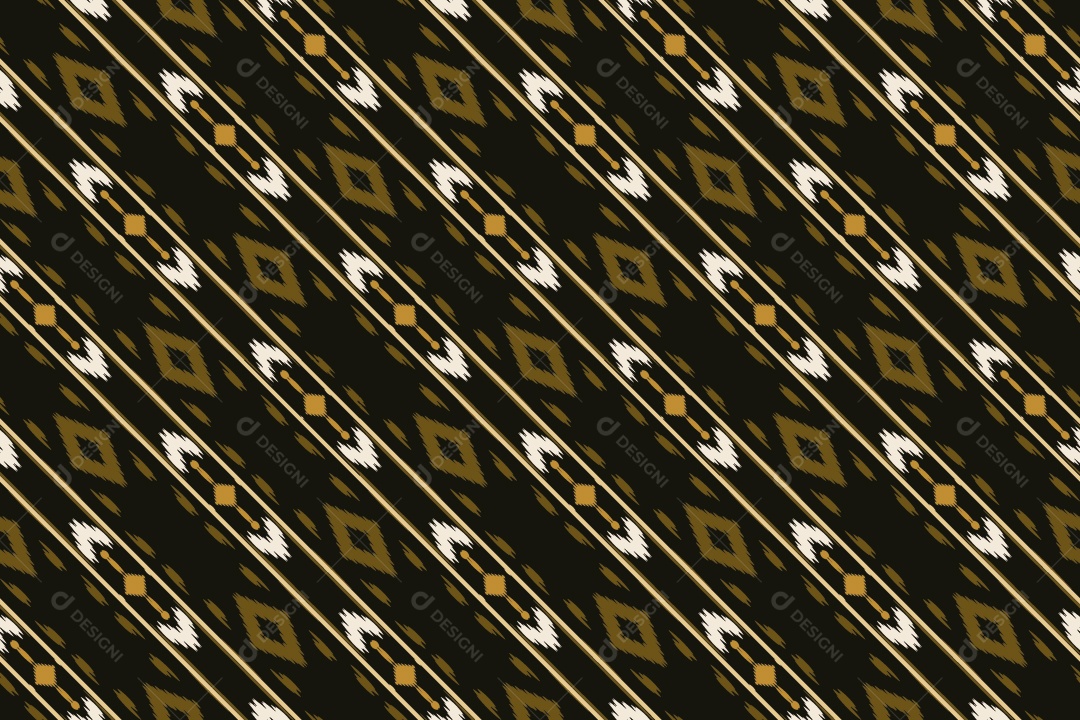 Tecido de Seda Tradicional Padrão Sem Costura Ilustração Vetor EPS