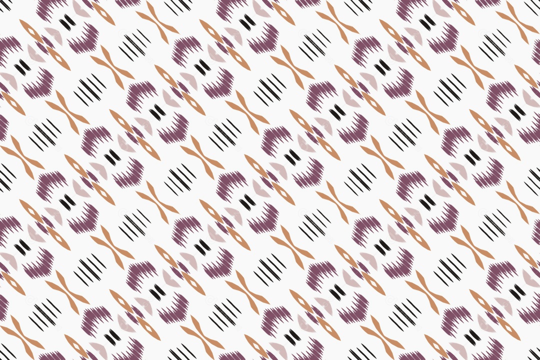 Tecido de Seda Tradicional Padrão Sem Costura Ilustração Vetor EPS