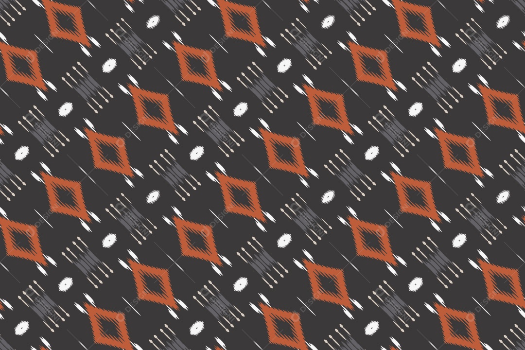 Tecido de Seda Tradicional Padrão Sem Costura Ilustração Vetor EPS