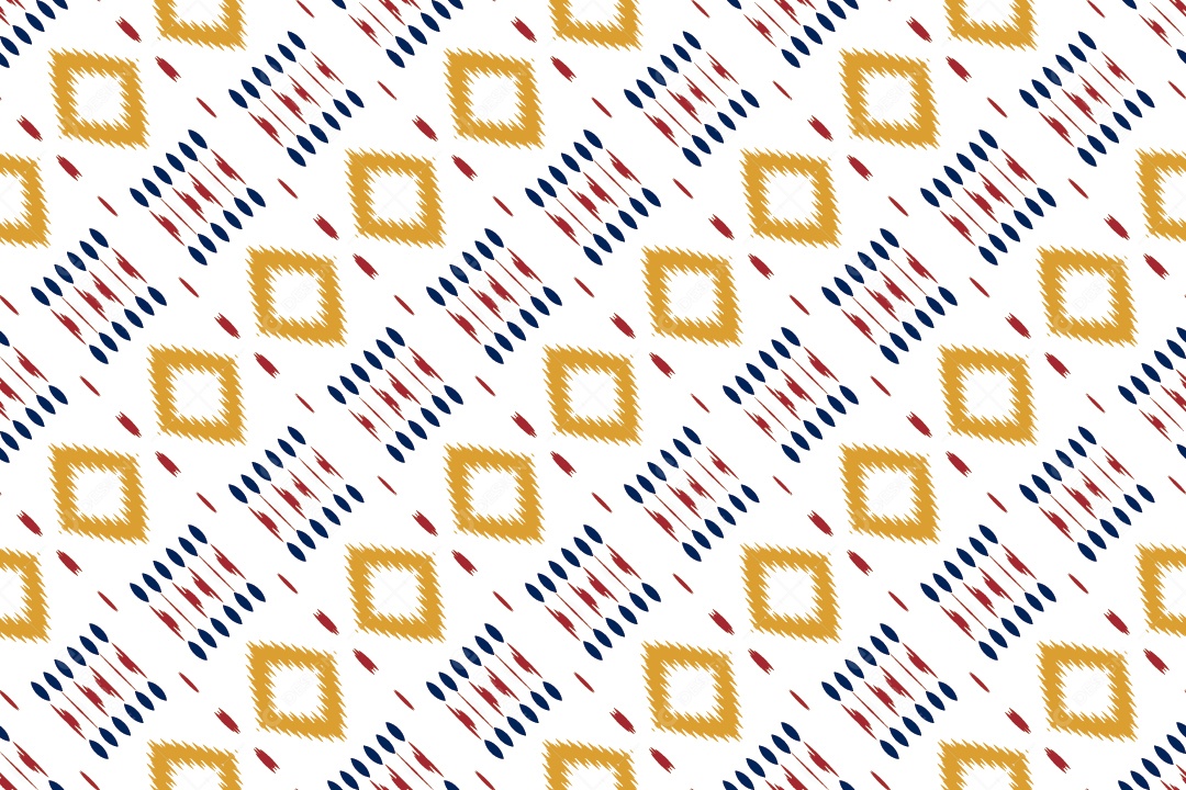 Tecido de Seda Tradicional Padrão Sem Costura Ilustração Vetor EPS