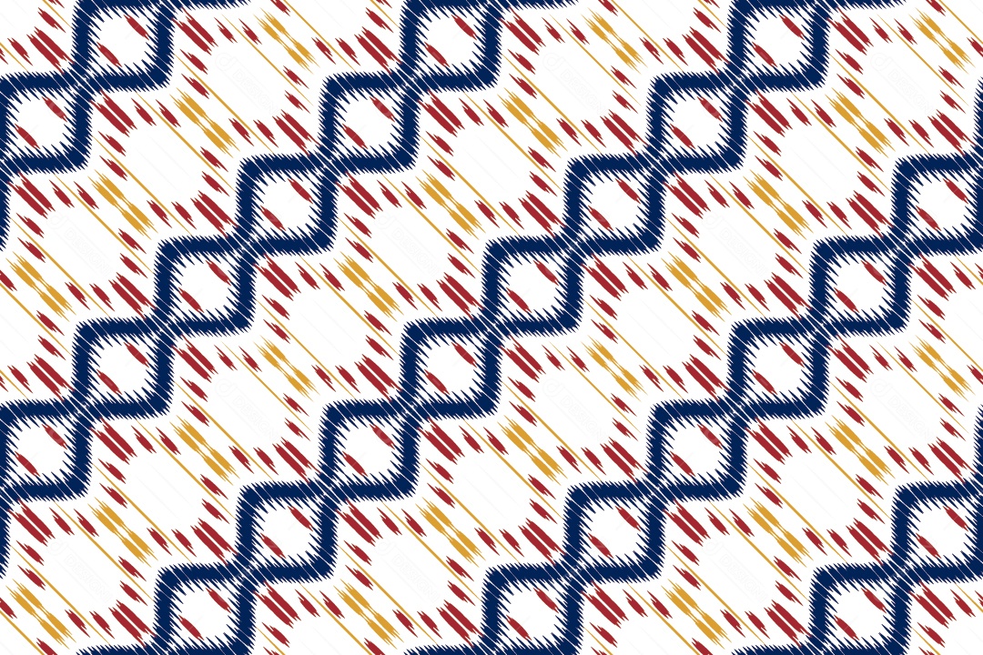 Tecido de Seda Tradicional Padrão Sem Costura Ilustração Vetor EPS