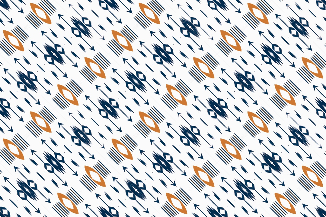 Tecido de Seda Tradicional Padrão Sem Costura Ilustração Vetor EPS