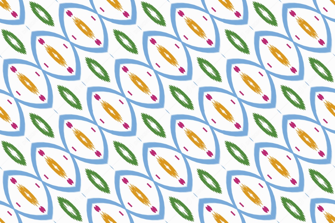 Tecido de Seda Tradicional Padrão Sem Costura Ilustração Vetor EPS