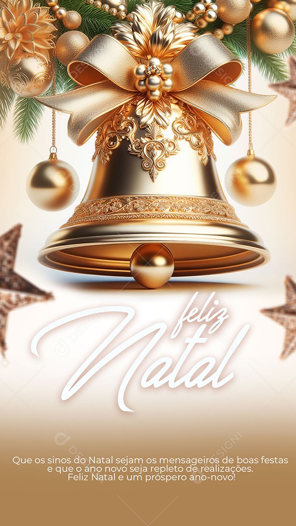 Social Media Story Feliz Natal Um Próspero Ano Novo PSD Editável