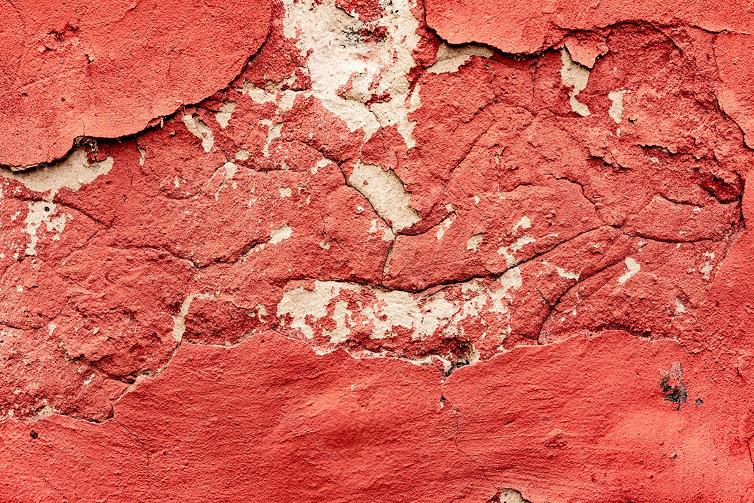 Textura, parede, concreto, pode ser usado como fundo. Fragmento de parede com arranhões e rachaduras