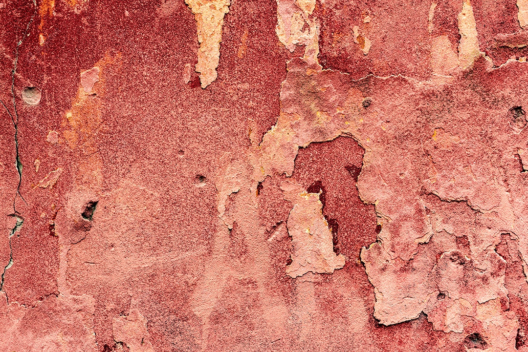 Textura, parede, concreto, pode ser usado como fundo. Fragmento de parede com arranhões e rachaduras