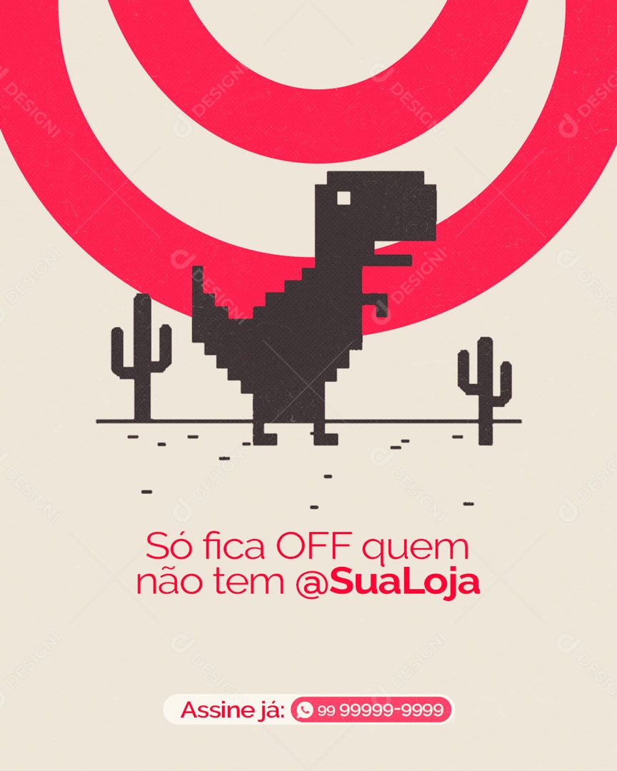 Social Media Só Fica Off Quem Não tem PSD Editável