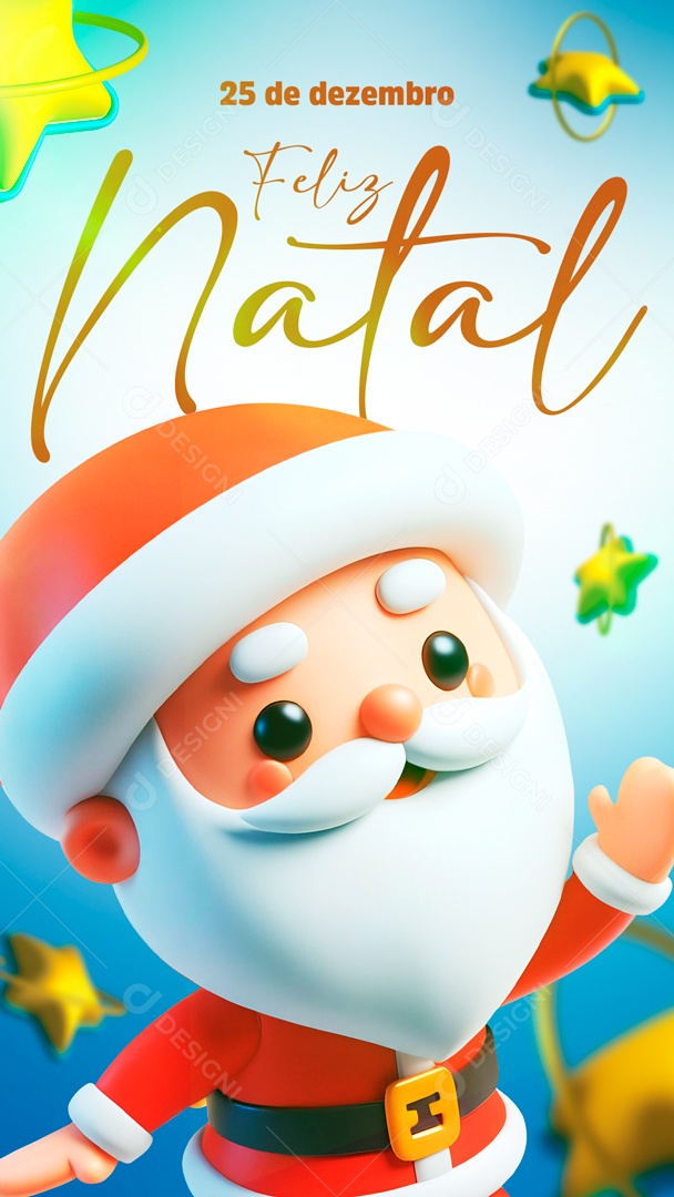 Social Media Story 25 De Dezembro Feliz Natal PSD Editável