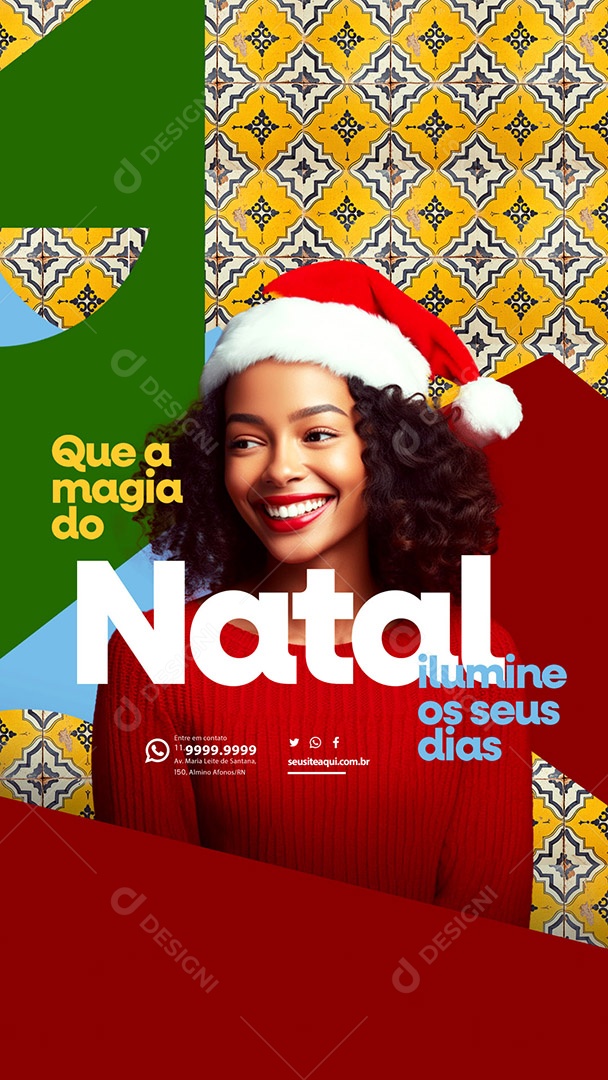 Story Que a Magia do Natal Ilumine os seus Dias Social Media PSD Editável