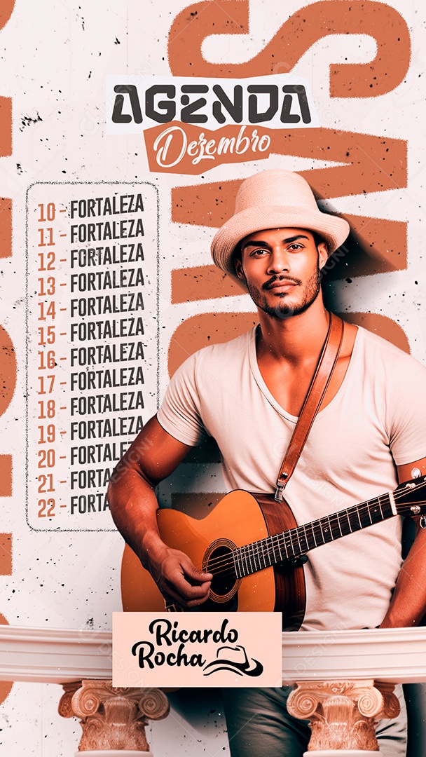 Story Flyer Agenda Dezembro Ricardo Rocha Social Media PSD Editável