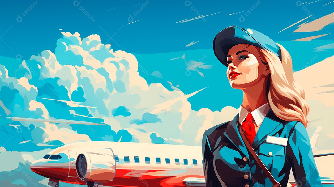 International Flight Attendant Day 31th May Generative AI (21).