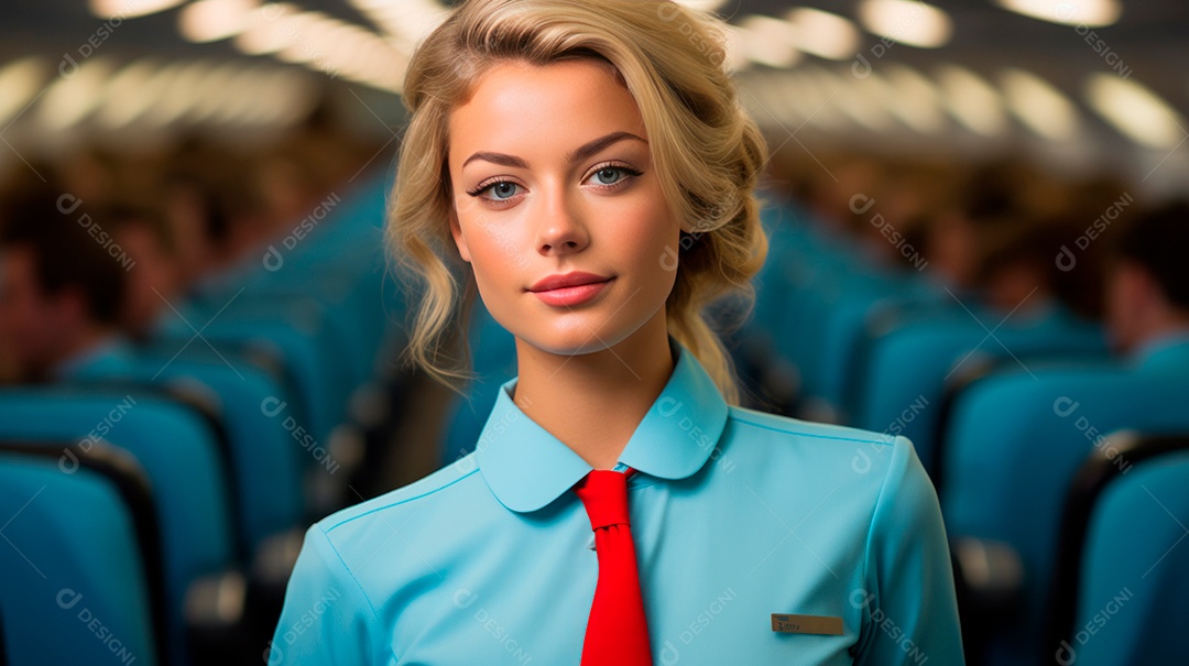 Dia Internacional do Comissário de Bordo, 31 de maio, estilo desenho animado 3D Generative AI.