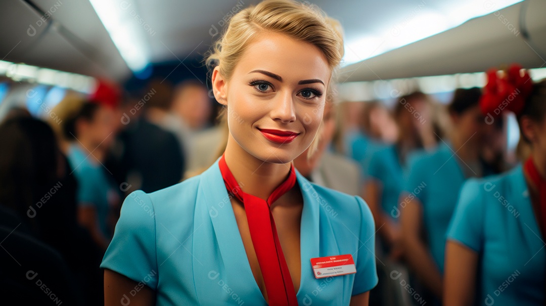 Dia Internacional do Comissário de Bordo, 31 de maio, estilo desenho animado 3D Generative AI.