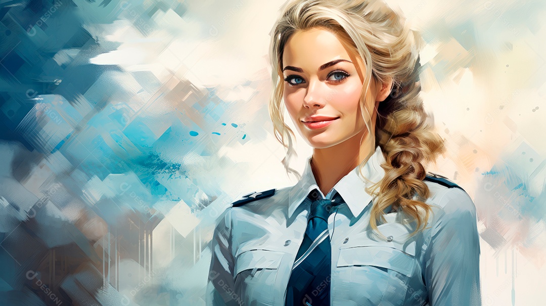 Dia Internacional do Comissário de Bordo, 31 de maio, estilo desenho animado 3D Generative AI.