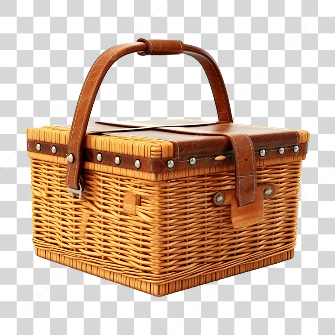 Cesta de Piquenique PNG Transparente