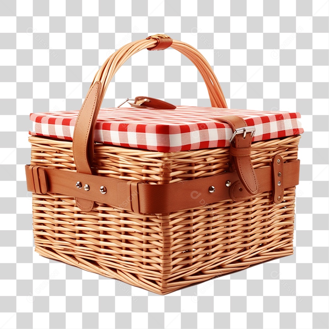 Cesta de Piquenique PNG Transparente