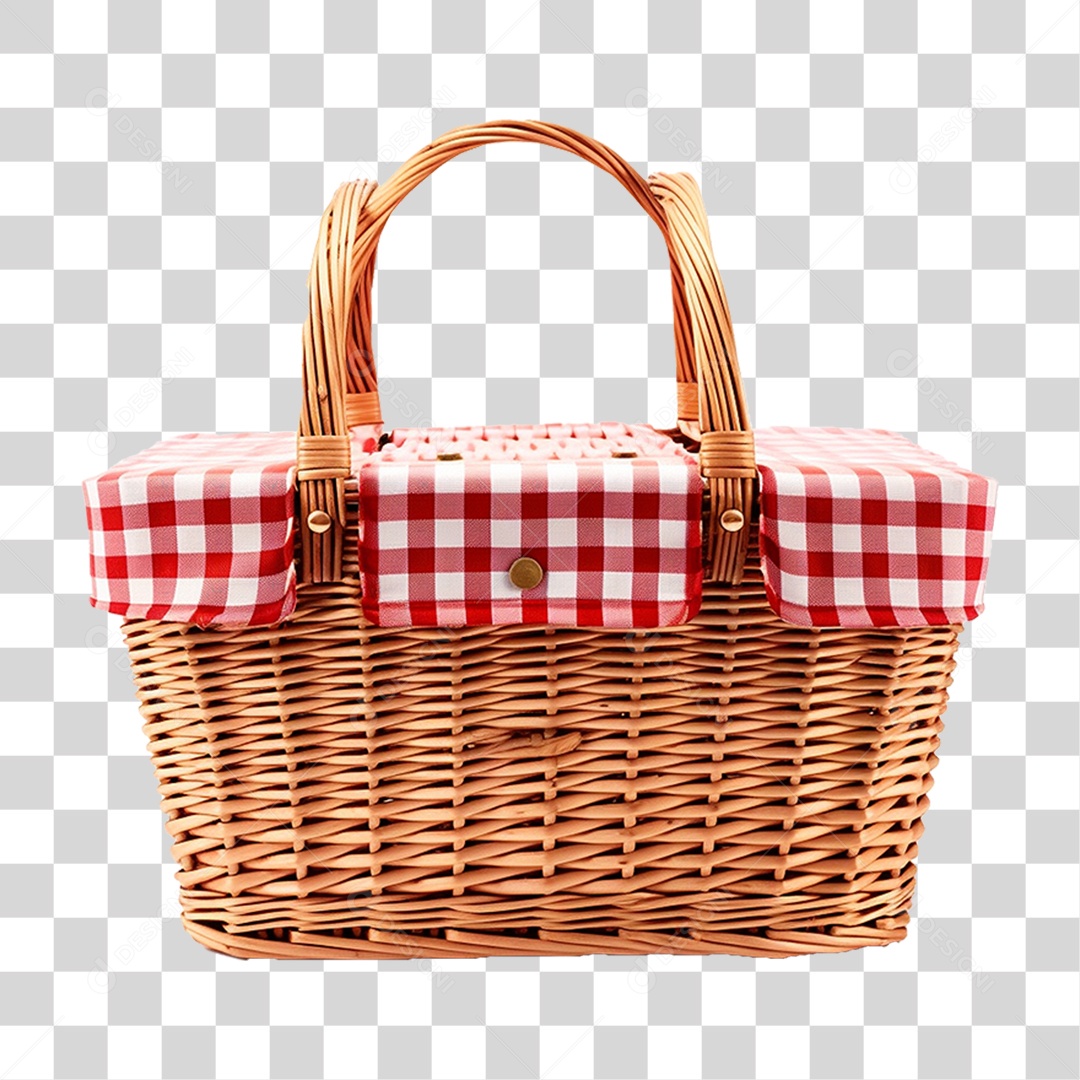 Cesta de Piquenique PNG Transparente
