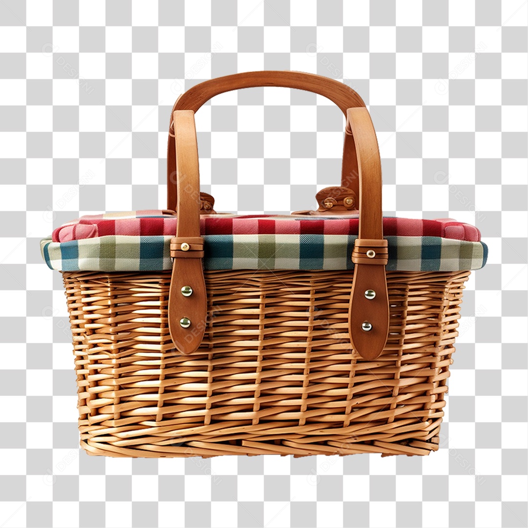Cesta de Piquenique PNG Transparente