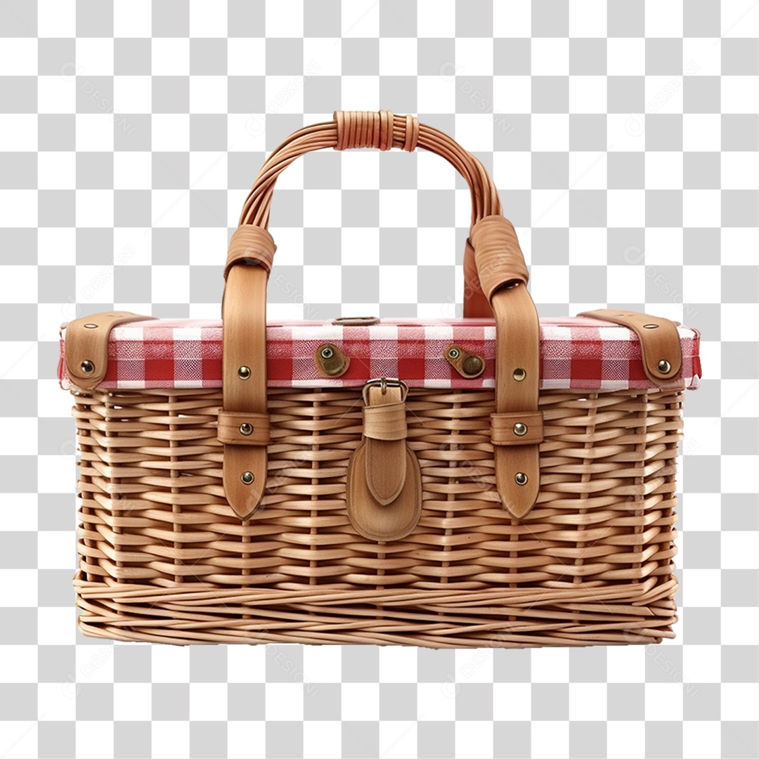 Cesta de Piquenique PNG Transparente