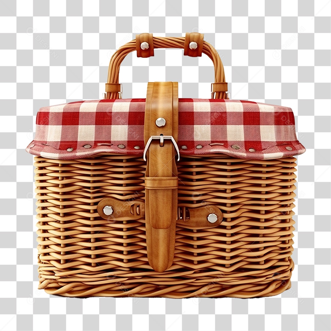Cesta de Piquenique PNG Transparente