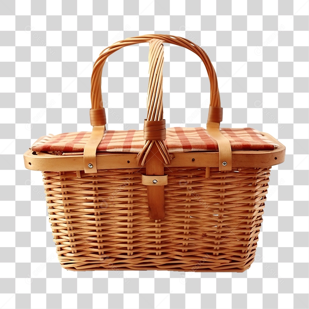 Cesta de Piquenique PNG Transparente