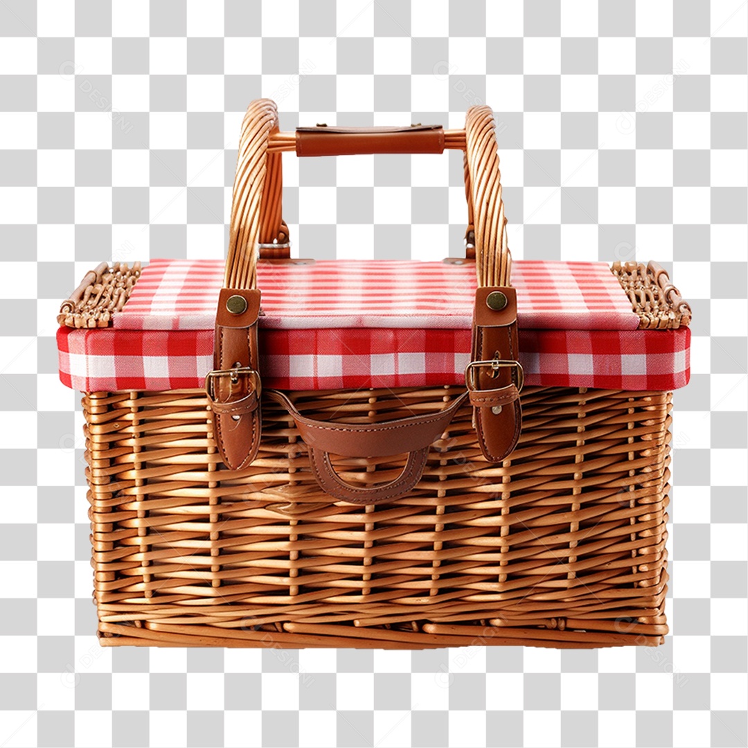 Cesta de Piquenique PNG Transparente
