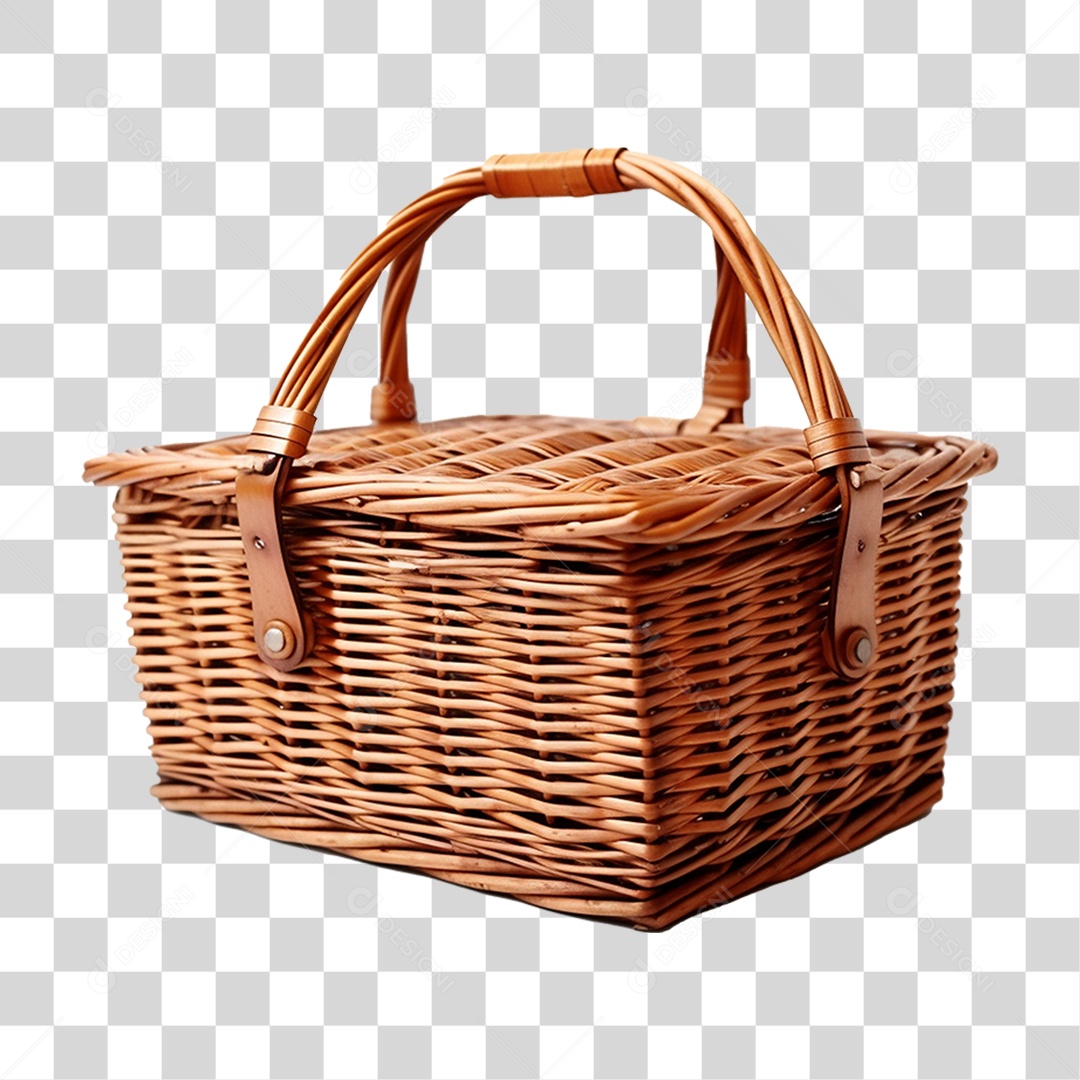 Cesta de Piquenique PNG Transparente