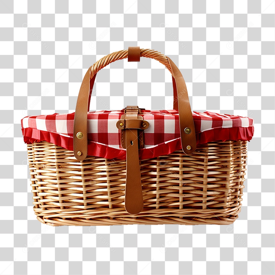 Cesta de Piquenique PNG Transparente