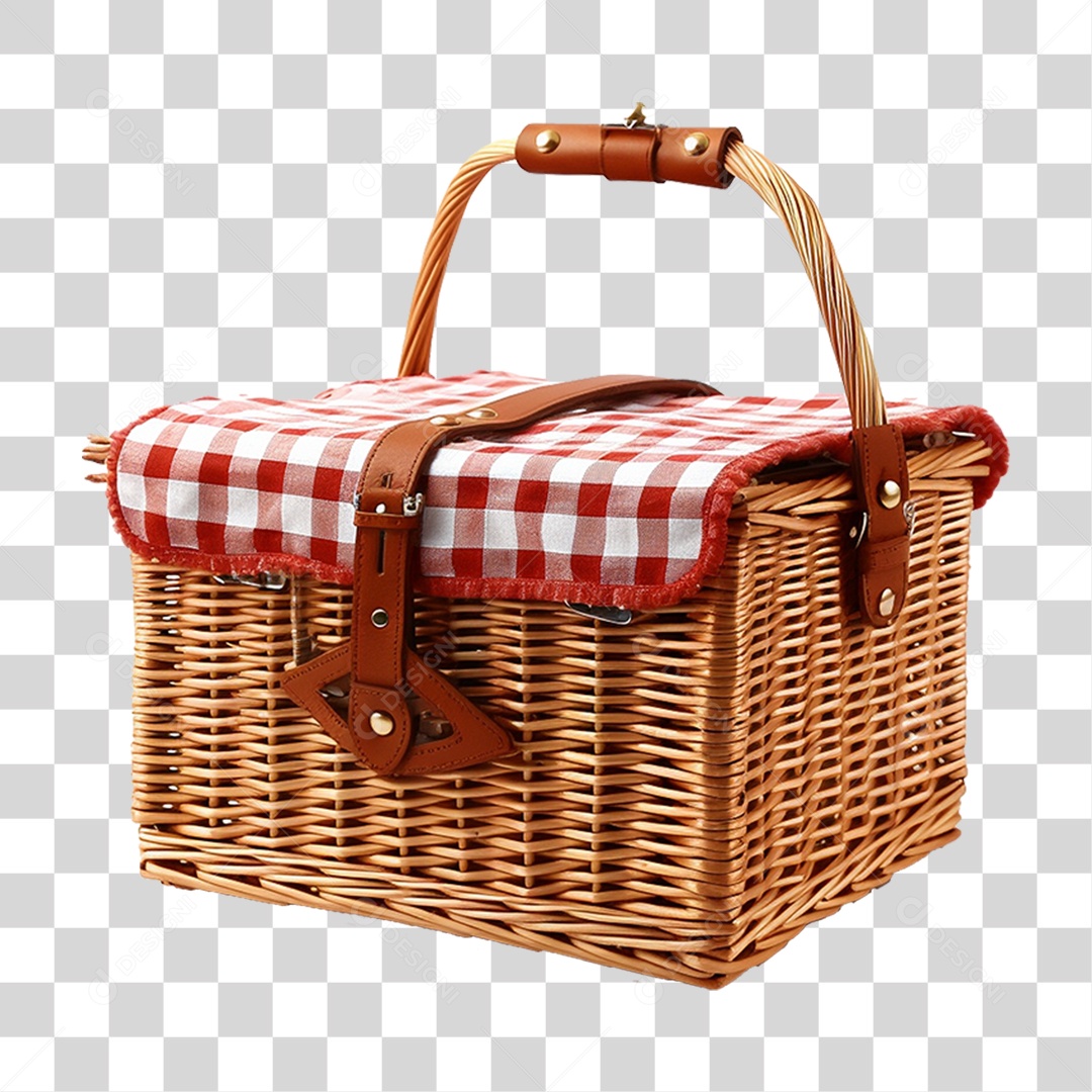 Cesta de Piquenique PNG Transparente