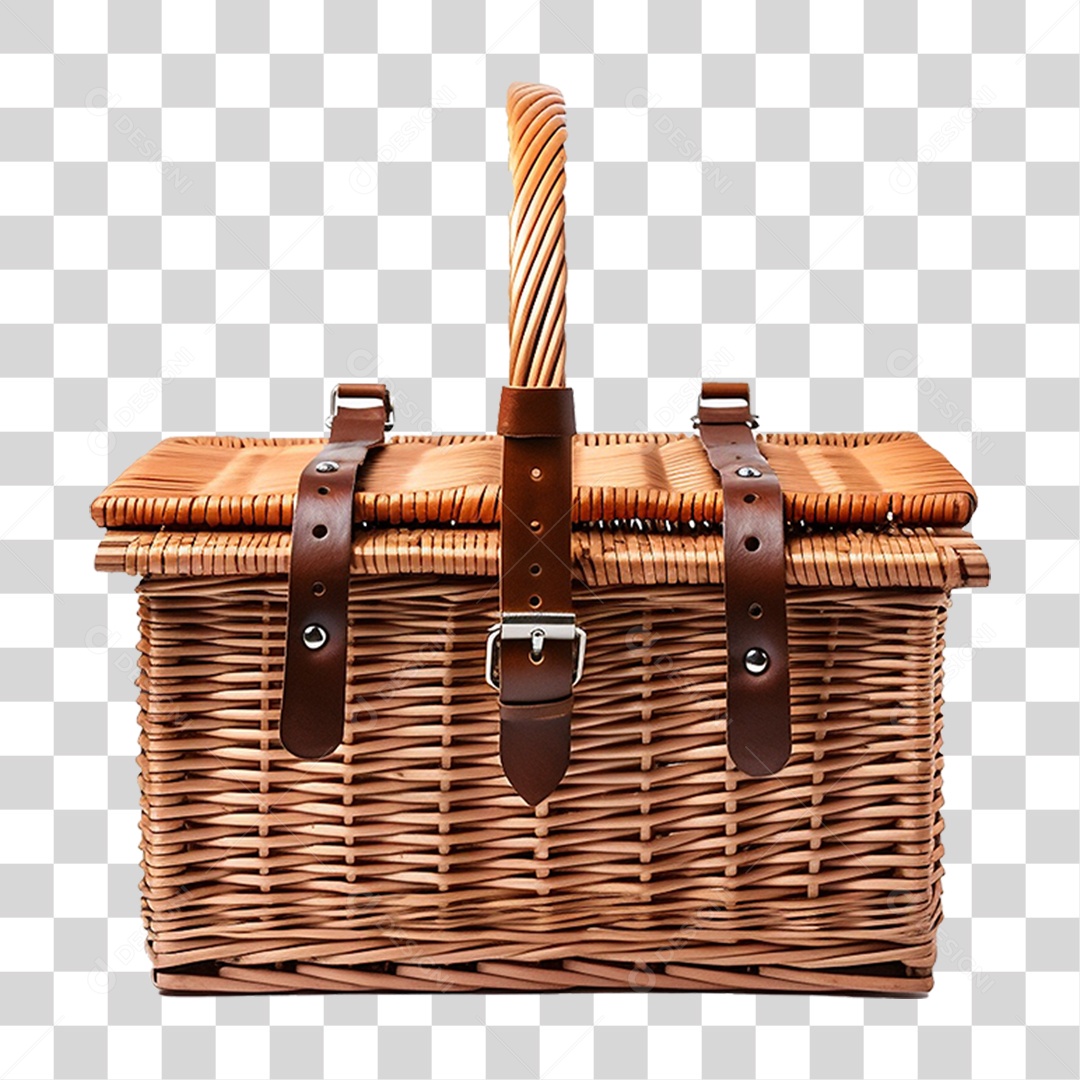 Cesta de Piquenique PNG Transparente