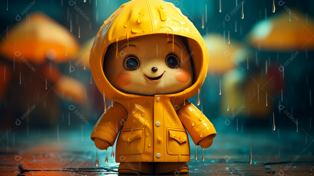 Retrato de ambiente chuvoso.