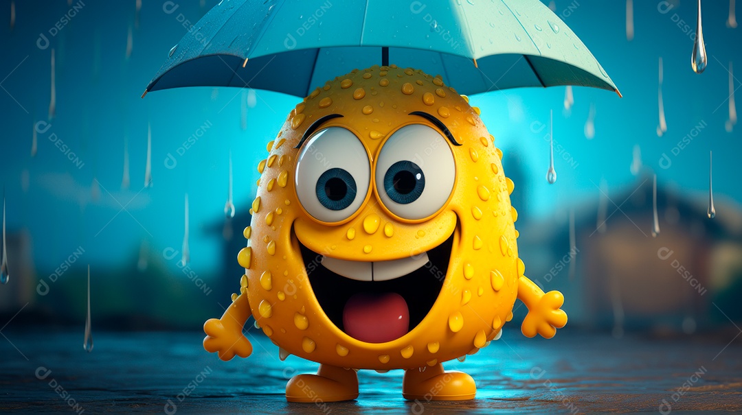 Retrato de ambiente chuvoso.