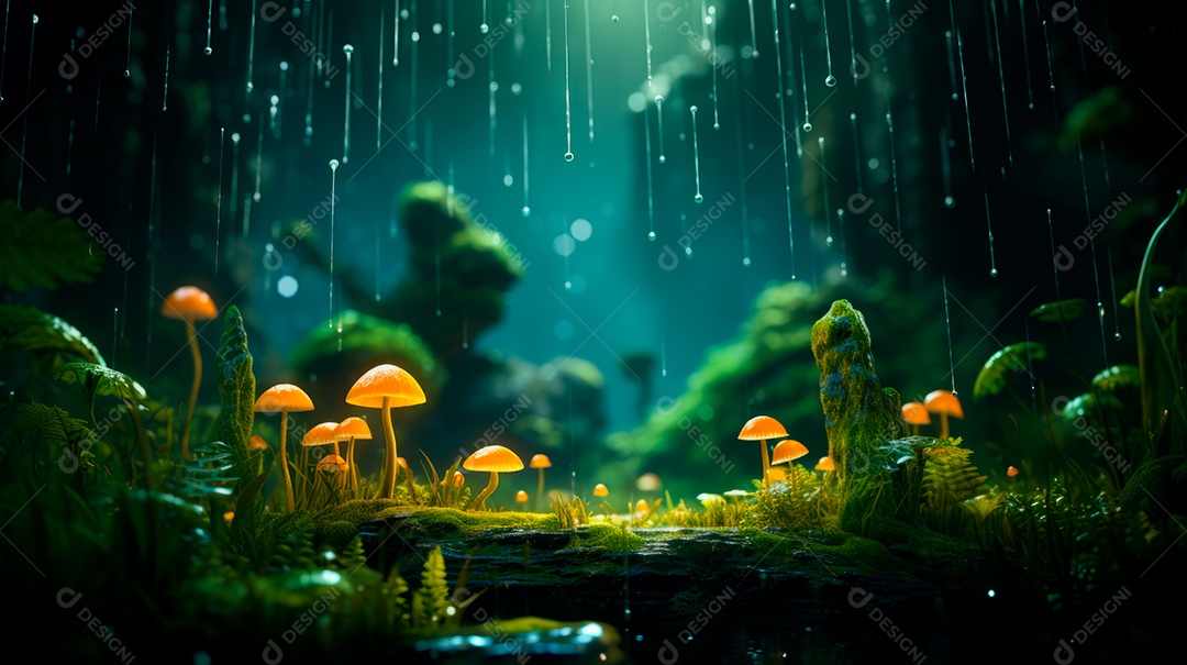 Retrato de ambiente chuvoso.