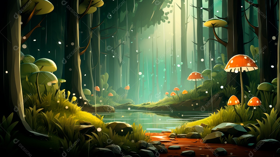 Retrato de ambiente chuvoso.