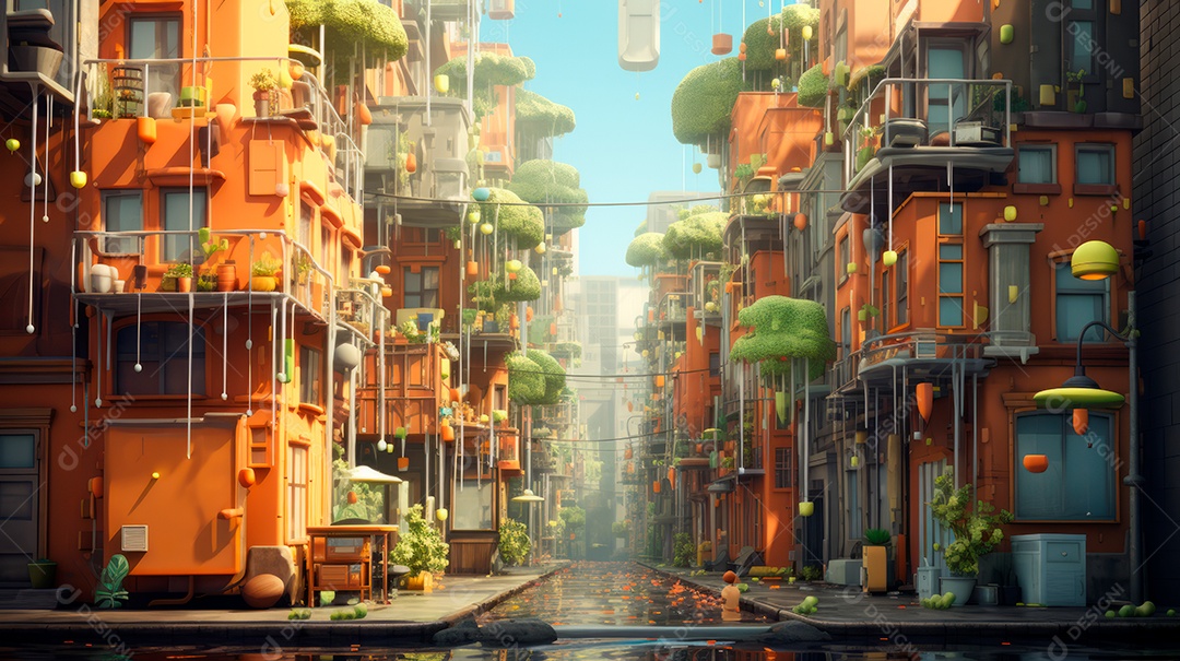 Retrato de ambiente chuvoso.