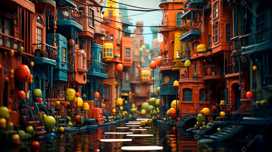 Retrato de ambiente chuvoso.