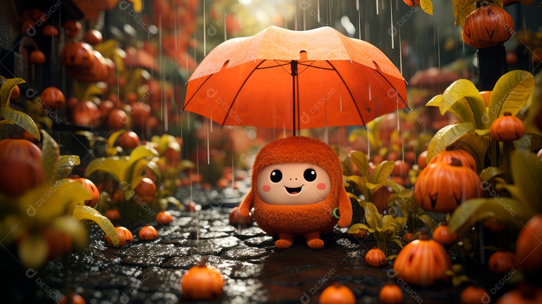 Retrato de ambiente chuvoso.