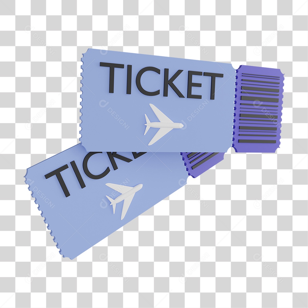 Ticket de Viagem PNG Transparente