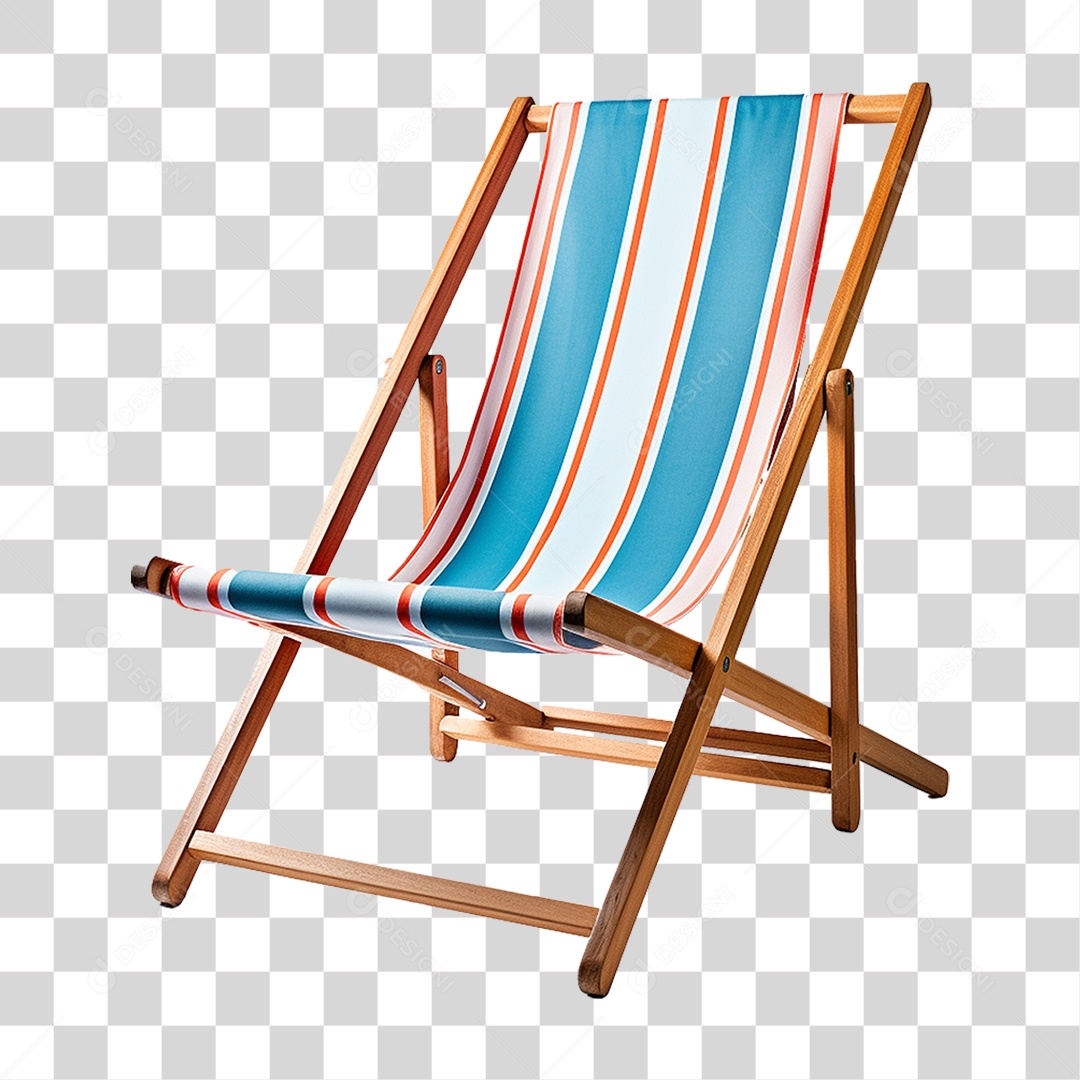 Cadeira de Praia com Pano PNG Transparente