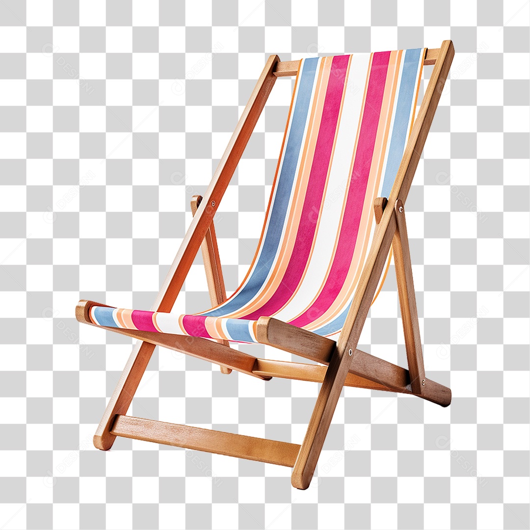 Cadeira de Praia com Pano PNG Transparente
