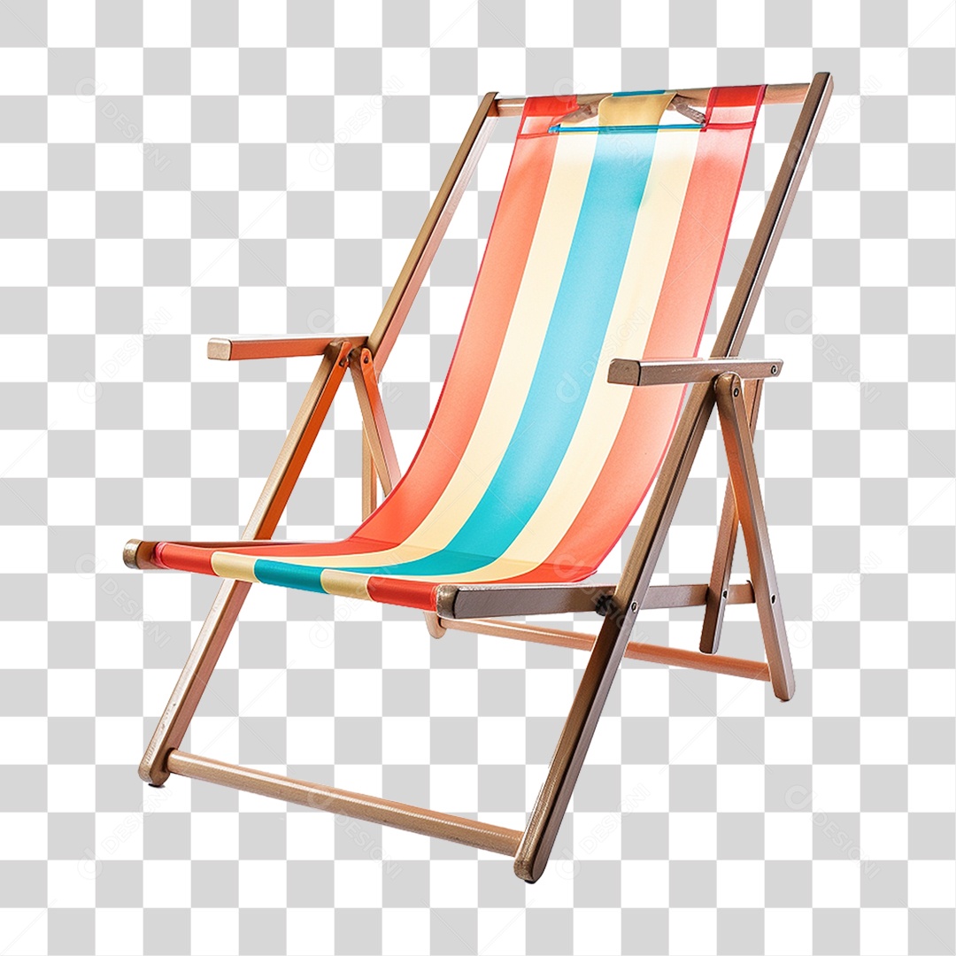 Cadeira de Praia com Pano PNG Transparente