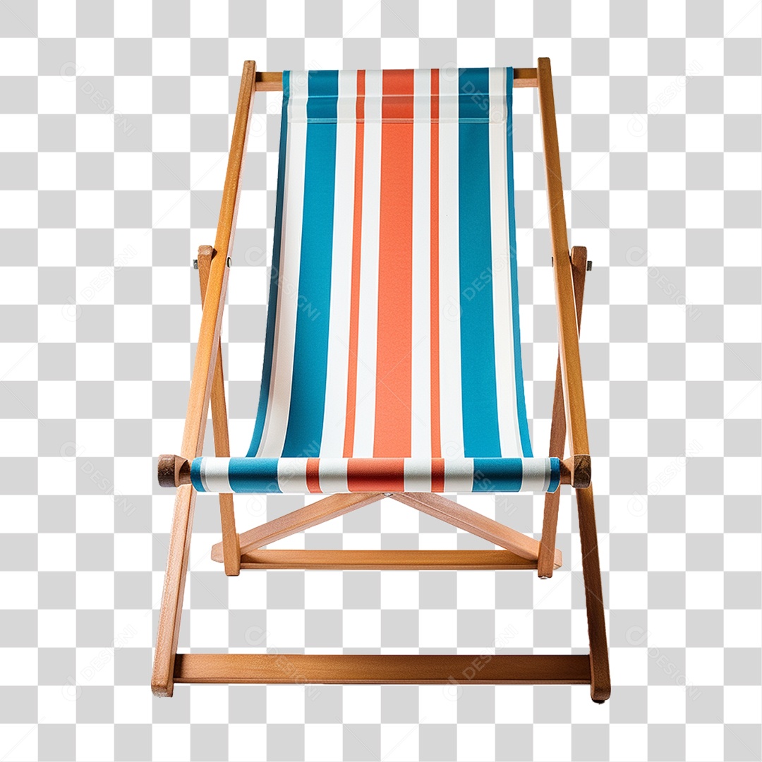 Cadeira de Praia com Pano PNG Transparente