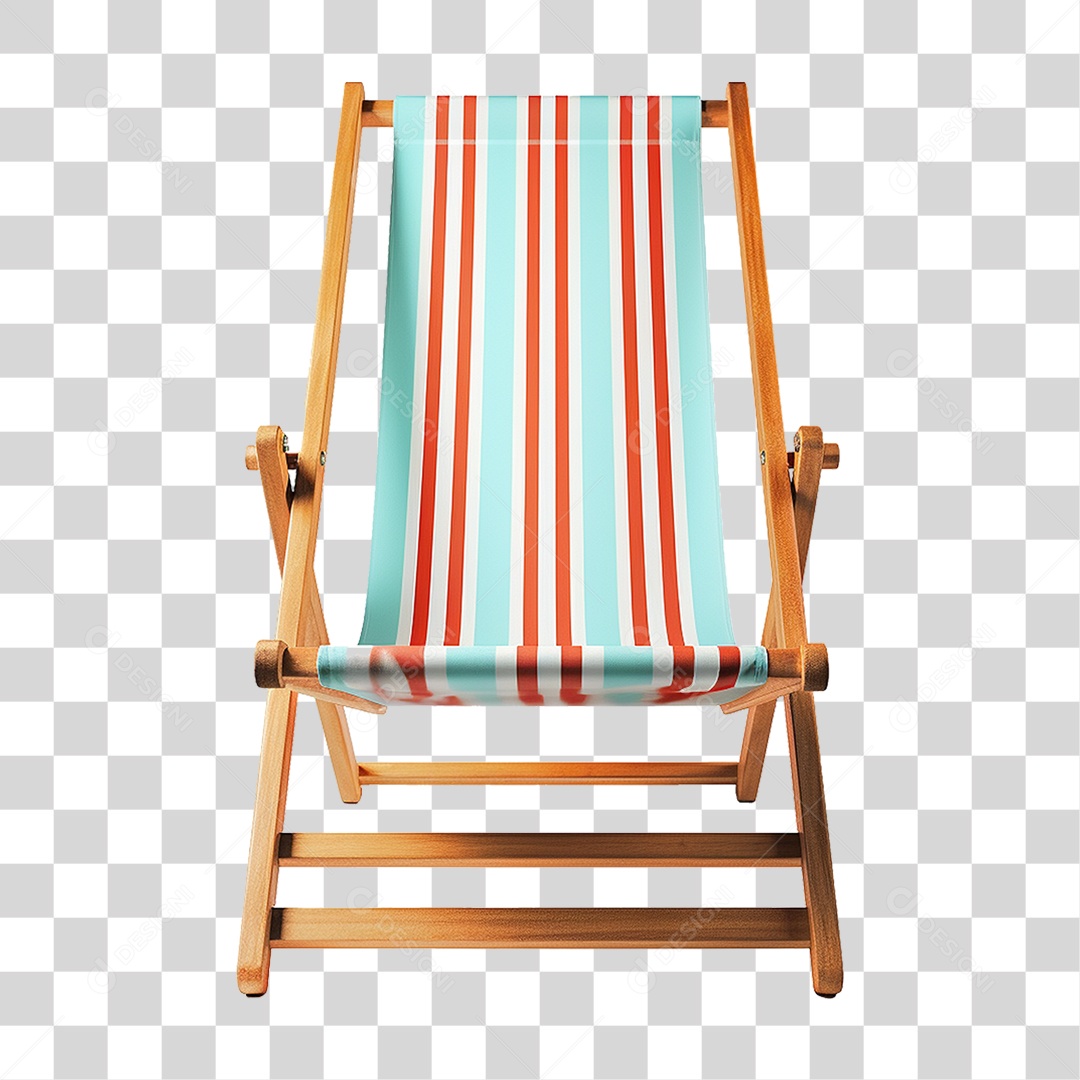 Cadeira de Praia com Pano PNG Transparente