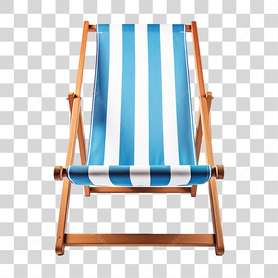 Cadeira de Praia com Pano PNG Transparente