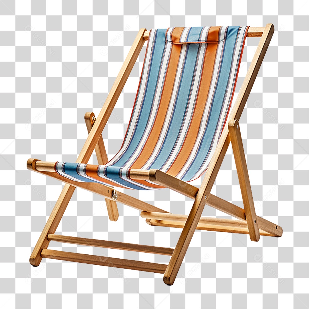 Cadeira de Praia com Pano PNG Transparente