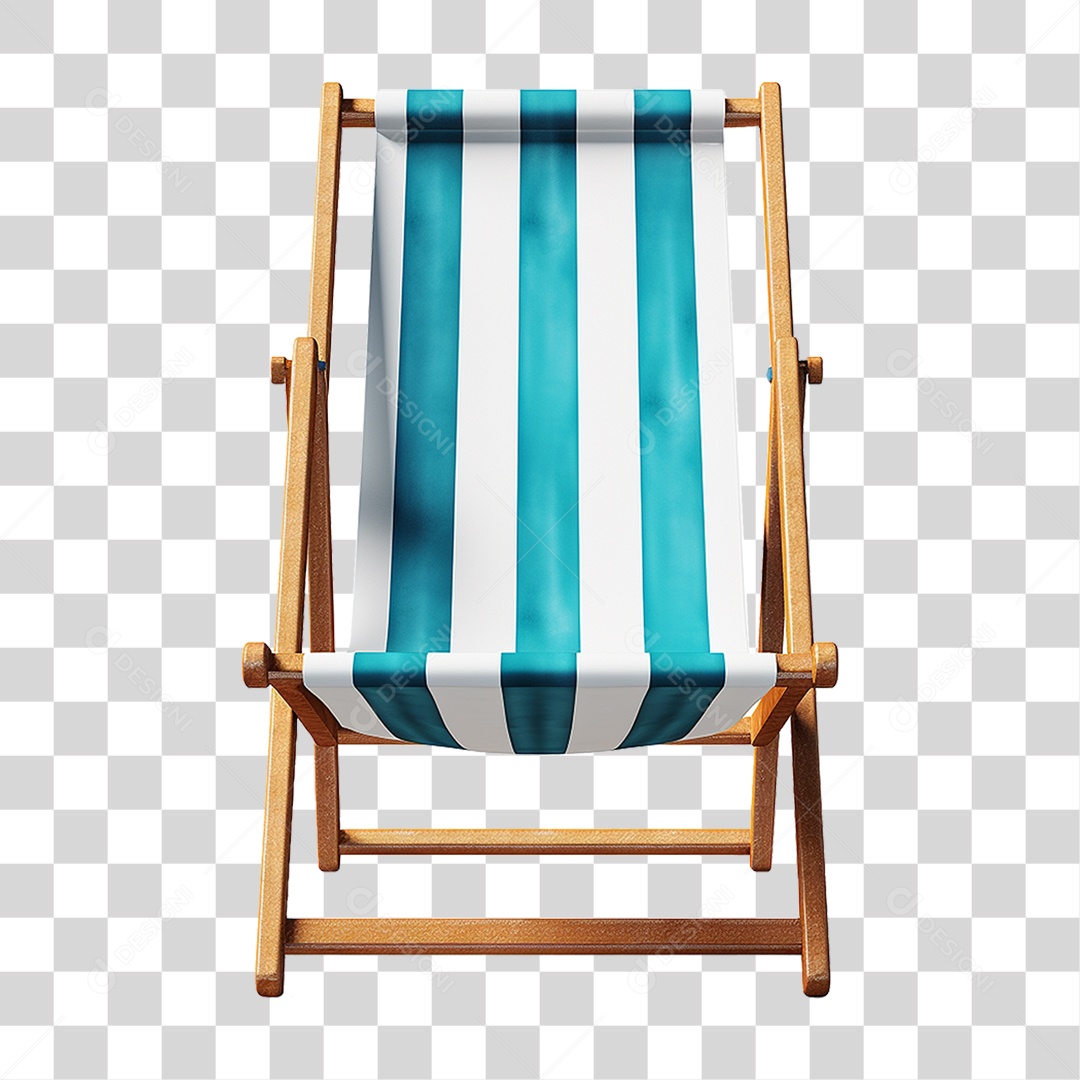 Cadeira de Praia com Pano PNG Transparente